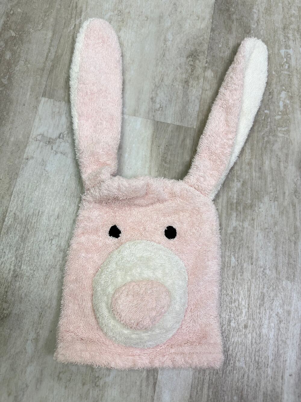 Restoration Hardware Petal Bunny Washcloth Pink Cotton